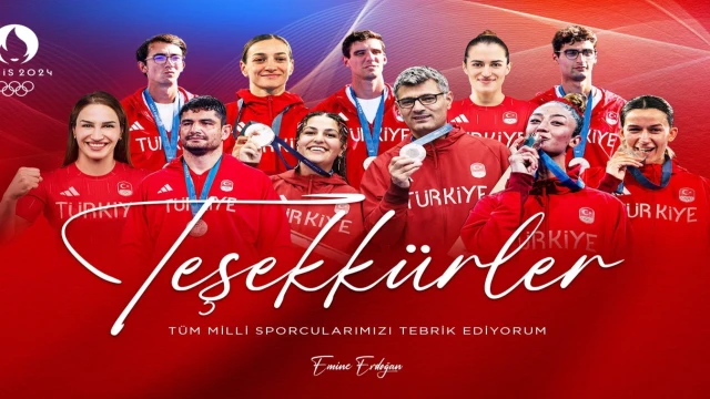 Emine Erdoğan’dan milli yıldızlara Olimpiyat teşekkürü